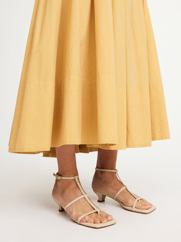 TEVA Skinn Sandaler Kremfarget