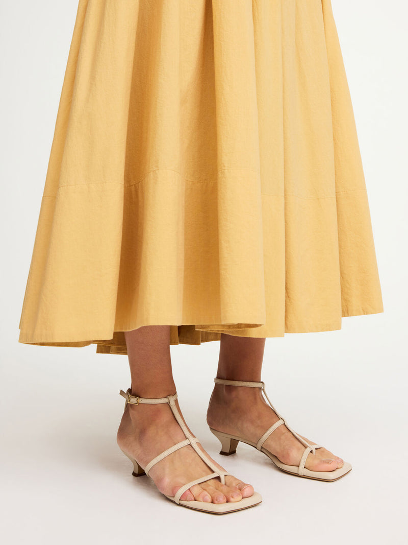TEVA Skinn Sandaler Kremfarget