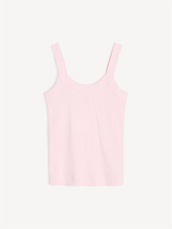 FRILLIO Topp med monogramprint på brystet Rosa