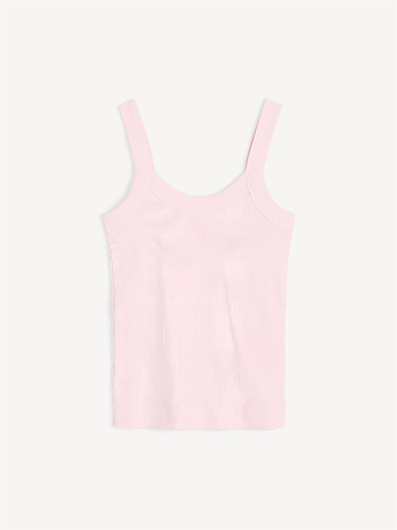 FRILLIO Topp med monogramprint på brystet Rosa