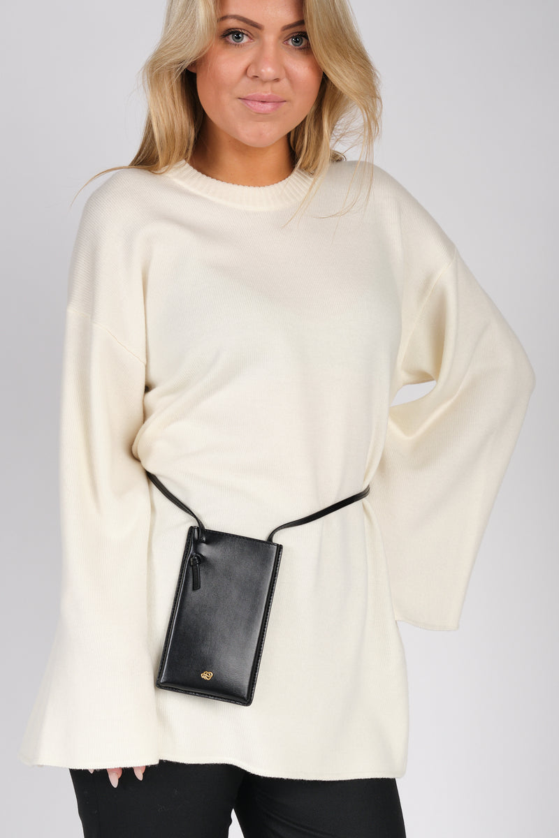 aya phone, mobilveske, Resirkulert skinn, Gummi, Andre fiber, Polyurethane, sort, by malene birger