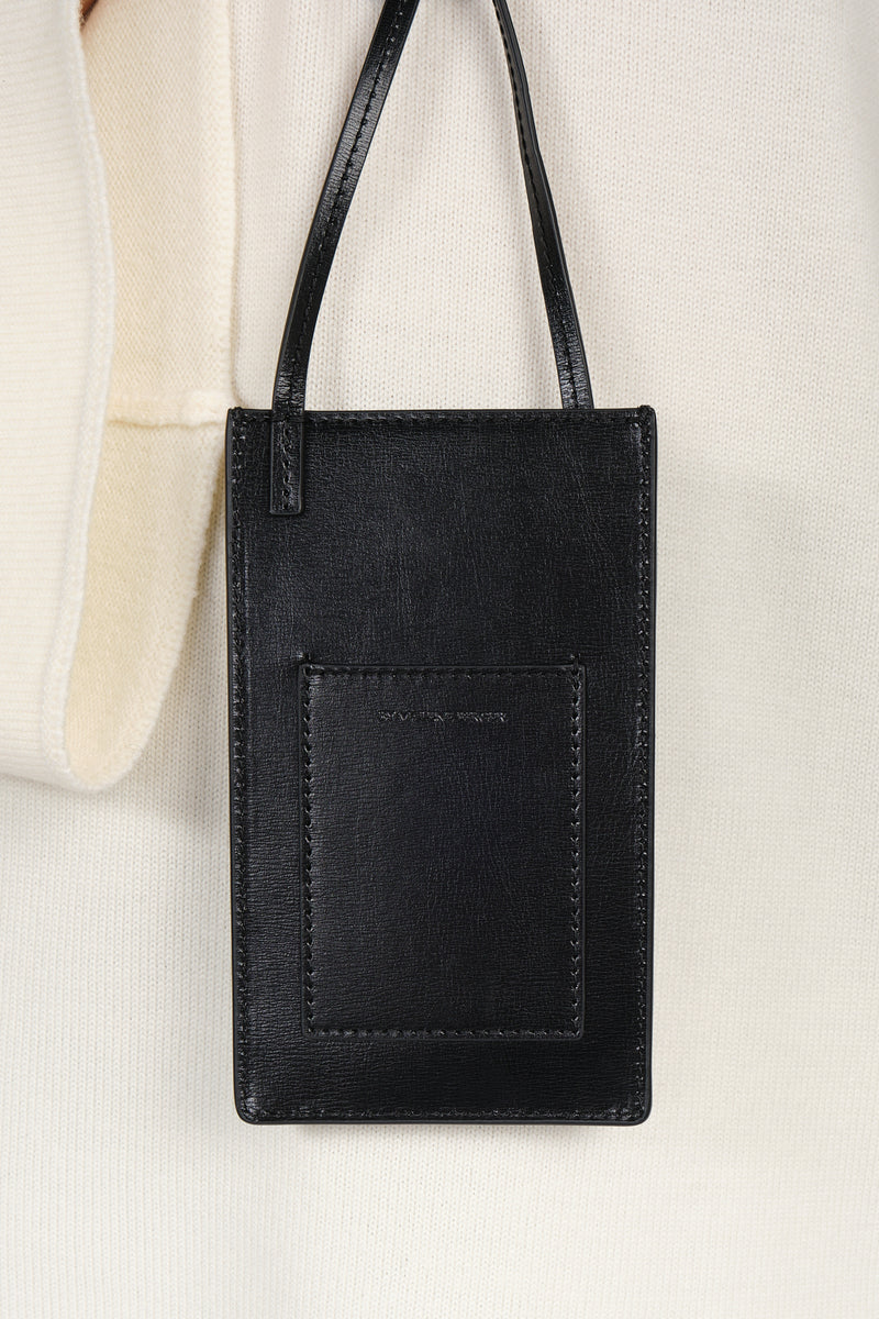aya phone, mobilveske, Resirkulert skinn, Gummi, Andre fiber, Polyurethane, sort, by malene birger