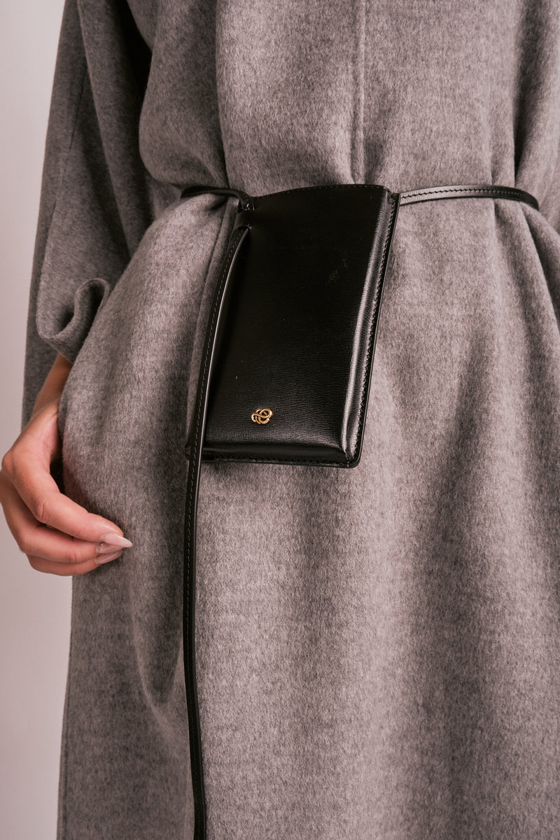 aya phone, mobilveske, Resirkulert skinn, Gummi, Andre fiber, Polyurethane, sort, by malene birger