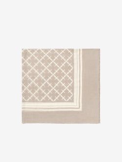 cornelis, skjerf, ull, beige, by malene birger, signature flower