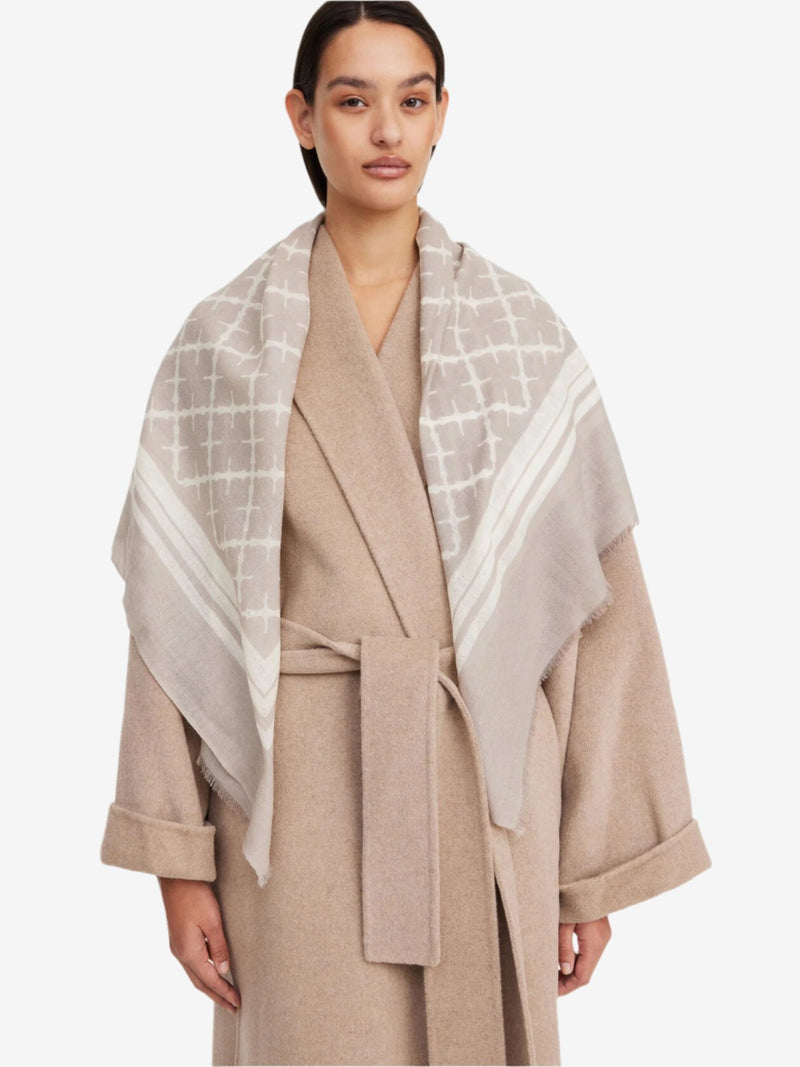 cornelis, skjerf, ull, beige, by malene birger