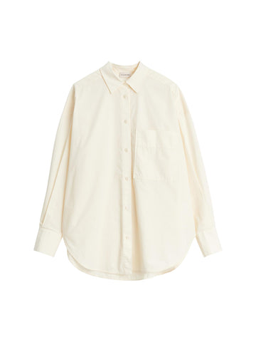 DERRIS Bomullsskjorte Kremfarget