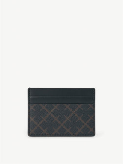 By Malene Birger Elia Card kortholder i brun, laget av 100% polyvinylklorid, med Signature Flower-print og plass til flere kort.