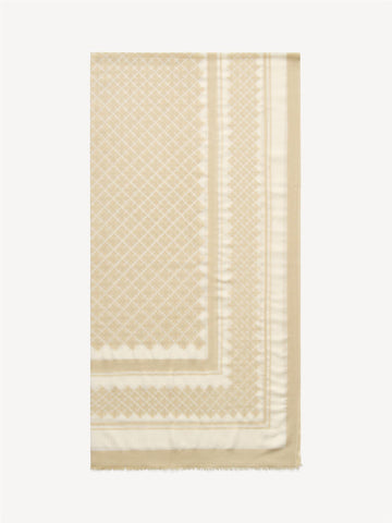 JULEE Skjerf Kremfarget