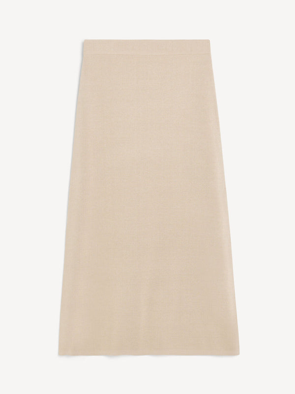By Malene Birger Roz strikket skjørt i beige, laget av viskose og polyamid, med en nett a-formet passform og strikk i livet.