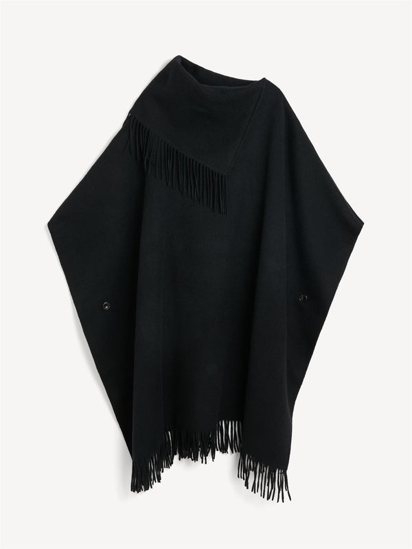 turtlo, poncho, ull, sort, by malene birger