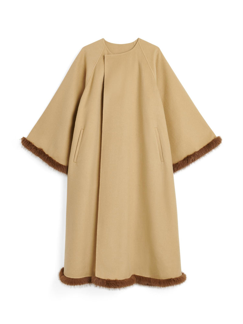 DALIMAS Ullkåpe beige