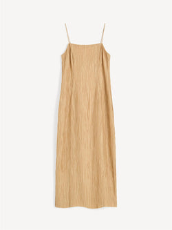 LUCILLE kjole med nett passform Beige