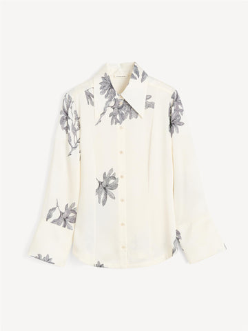 ROSIANNAS Skjorte bluse med blomster Mønster