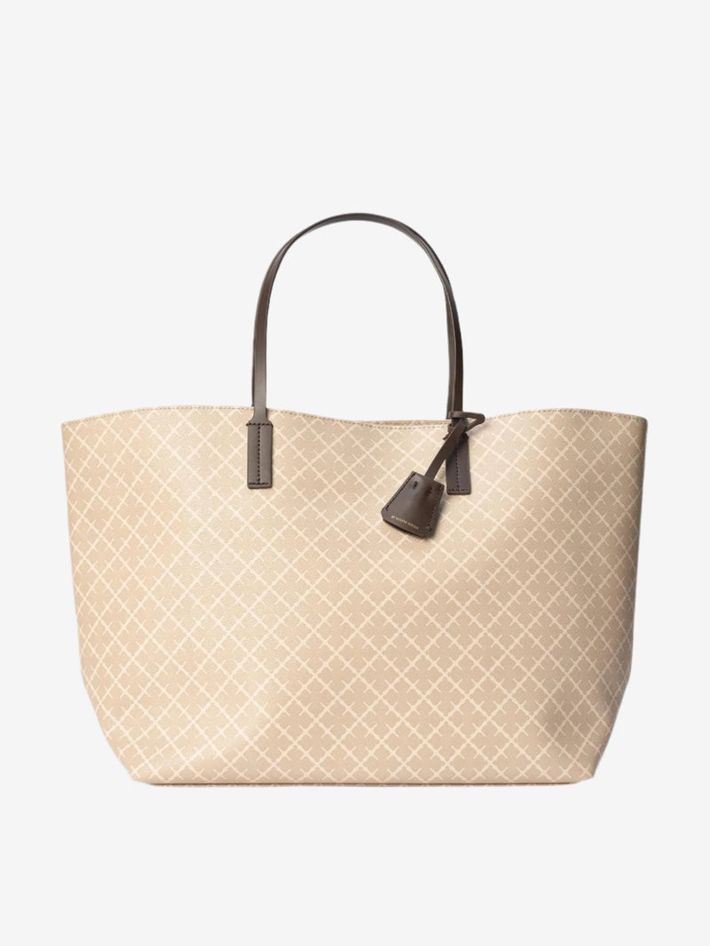 abi tote, veske, polyvinyl chloride, begie, by malene birger