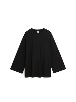FAYEH Oversized Langermet t-skjorte Svart