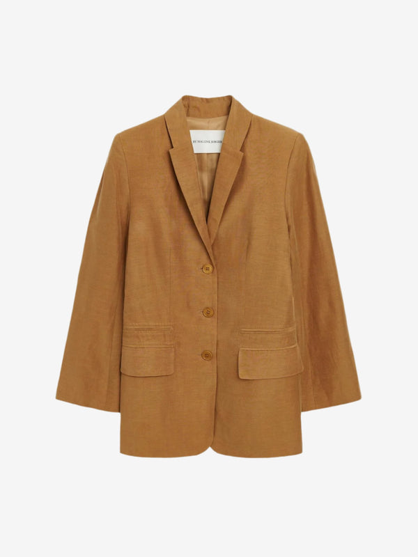 PORTER Cupro Blazer Brun