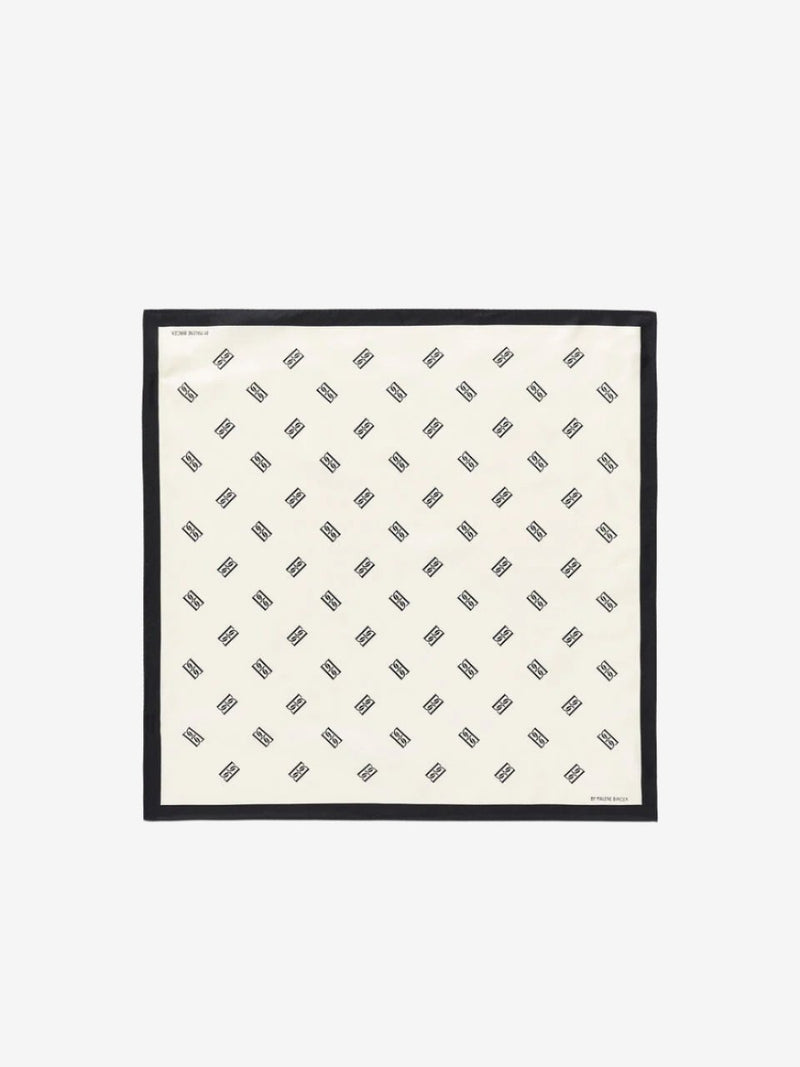 monnis, skjerf, silke, hvit, by malene birger