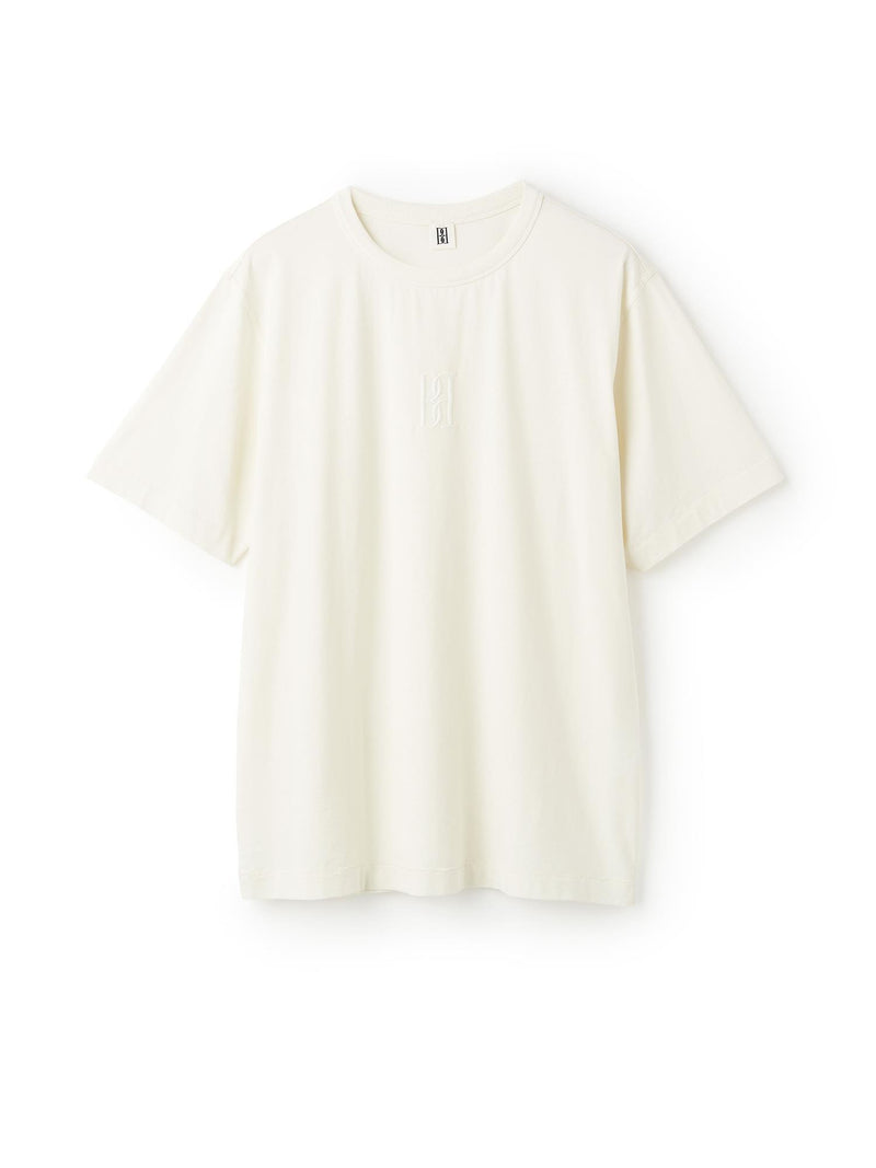 FAYEH T-skjorte i en tynnere bomullskvalitet Kremhvit