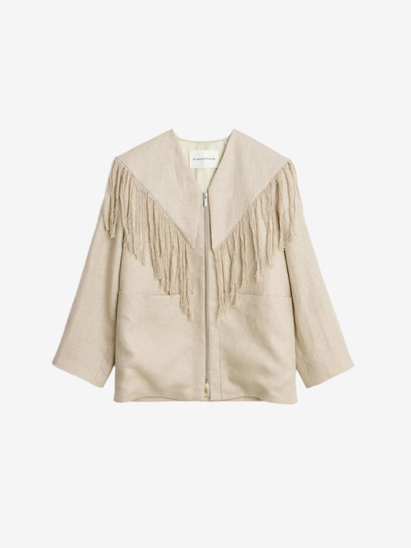 ALLIES Blazer i 100% Lin Naturfarget