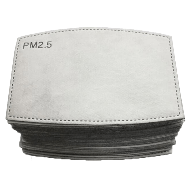 PM2.5 karbonfilter til munnbind, laget med 5 lag som gir ekstra beskyttelse mot tåke, bakterier og støv.